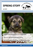 Aus dem Inhalt: Report: Hündon Lilly bekommt einen Kaiserschnitt, TiNO-Jahreshauptversammlung, Interview mit TiNO-Gründerin Marianne Bickelhaupt