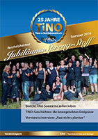 Aus dem Inhalt: TiNO-Geschichten: Pinscher mit Genickbruch Interview: „In einem Tierheim ist fast nichts planbar“ TiNO-Geschichten: Niños Sommermärchen Über uns: die TiNO-Mitarbeiter TiNO-Geschichten: Wie zwei Kater die Welt sehen Bericht: Utes Seesterne sollen leben